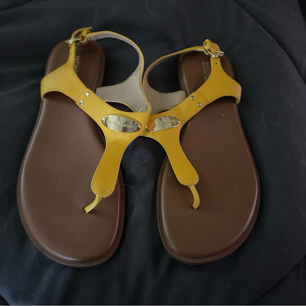 Michael Kors Mustard Yellow Sandals